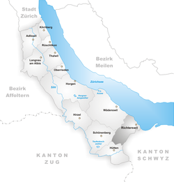 Karte Gemeinde Richterswil